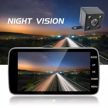 Автомобильный видеорегистратор HD 1080P Dash Cam Камера заднего вида для автомобиля Drive Video Recorder Black Box Night Vision Auto Dashcam Автомобильные аксессуары None