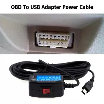Автомобильный видеорегистратор, комплект для подключения OBD к USB-адаптеру, кабель питания для видеорегистратора, зарядное устройство, круглосуточный мониторинг парковки, покадровая съемка видео