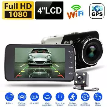 Автомобильный видеорегистратор Full HD 1080P Dash Cam Rear View Vehicle Camera Video Recorder Night Vision Auto DVRs Dashcam Vehicle Black Box Car Accessories DVR No Rear Camera