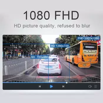 Автомобильный видеорегистратор WiFi Full HD 1080P Dash Cam Автомобильная камера Ночное видение Видеорегистратор Черный ящик Автомобильный видеорегистратор GPS Парковочный монитор Without TF Card