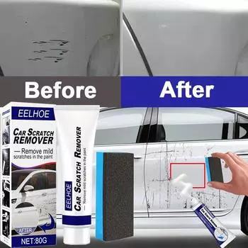 Автомобильный воск для моделирования царапин, набор для остекления, скраб для кузова автомобиля, композитная паста против царапин, уход за краской белый