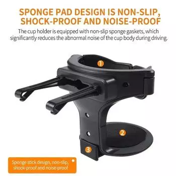 Автомобильный воздуховод, новый держатель для стакана, бутылки, автомобильный держатель для бутылки с водой, подставка для автомобильной бутылки с водой, пепельница для бутылки с водой чёрный