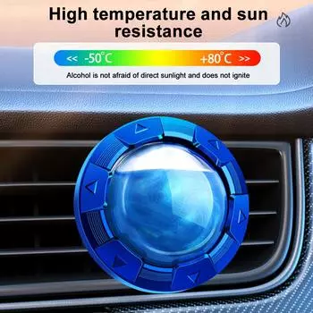 Автомобильный воздуховыпускной клапан для ароматерапии, освежитель воздуха, жидкий диффузор духов, вращающийся выпускной клапан, долговечное украшение интерьера