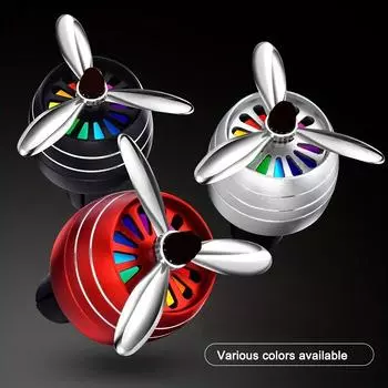 Автомобильный воздуховыпускной клапан для ароматерапии в форме пропеллера, освежитель воздуха, подвесной ароматизатор для салона автомобиля со светом