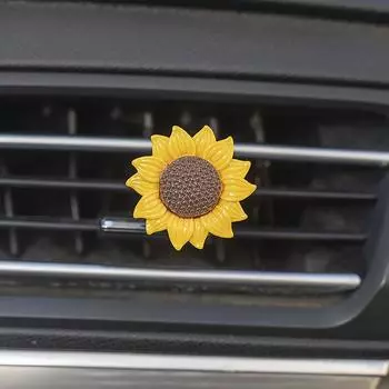 Автомобильный воздухозаборник Духи Клипсы Автомобильный освежитель воздуха Кондиционер Подсолнух Аксессуары для украшения салона автомобиля CHINA