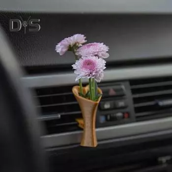 Автомобильный воздухозаборник ручной работы, декоративный зажим, универсальный, простой в установке, освежитель воздуха, богемная ваза с 3D-принтом, автоаксессуар ручной работы D