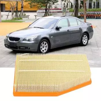 Автомобильный воздушный фильтр Фильтр желтого воздуха в кабине Эффективный впуск 13717521033 для BMW E60/E61/520I/523/525/530I