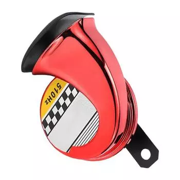 Автомобильный воздушный гудок, водонепроницаемый 115 дБ, мотоциклетный воздушный гудок, многоцелевой модный воздушный гудок, энергосберегающий гудок для скутеров, мопедов, квадроциклов красный