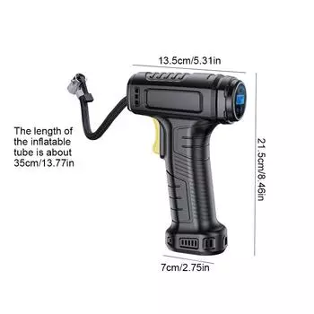 Автомобильный воздушный насос 120 Вт беспроводной/проводной электрический автомобильный насос для накачивания шин портативный воздушный насос цифровой для накачивания шин автомобиля велосипеда мячи