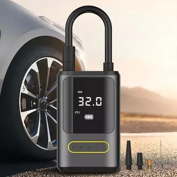 Автомобильный воздушный насос 150PSI беспроводной воздушный компрессор портативный электрический насос для накачивания шин с подсветкой для шин автомобиля мотоцикла велосипеда мячей