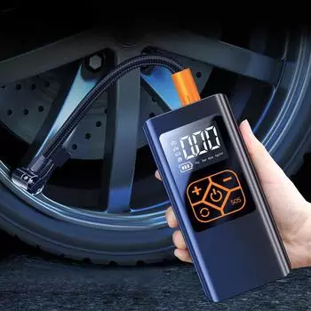 Автомобильный воздушный насос 4000 мАч, перезаряжаемый воздушный компрессор, цифровые шины, 150PSI, портативная автоматическая накачка для автомобиля, мотоцикла