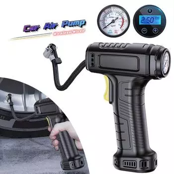 Автомобильный воздушный насос, беспроводной/проводной шинный надувной насос, портативный автомобильный воздушный компрессор для автомобиля, велосипеда Style A