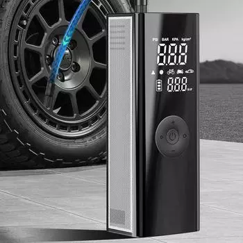 Автомобильный воздушный насос CARSUN, беспроводной мощный электрический насос для шин, 2600 мАч * 3, 12 В, 150 фунтов на квадратный дюйм, внедорожник, грузовой автомобиль, большой транспорт, беспроводной компрессор для шин, автомобильный насос Battery Pow