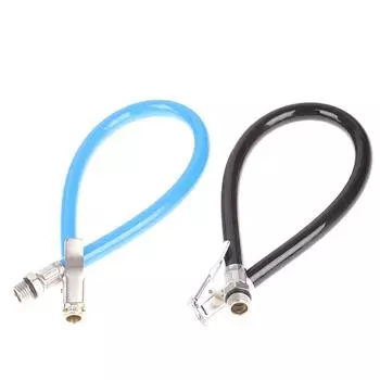 Автомобильный воздушный резиновый шланг, медный зажим, зажим для накачивания шин, воздушный компрессор, шланг для шин синий