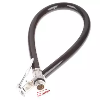 Автомобильный воздушный резиновый шланг, медный зажим, зажим для накачивания шин, воздушный компрессор, шланг для шин чёрный