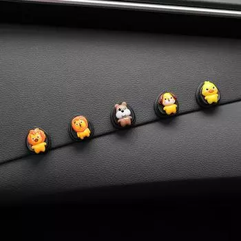 Автомобильный второй пилот приборной панели мультяшный милый автомобильный крючок невидимое хранилище автомобильный крючок декоративные аксессуары для салона автомобиля