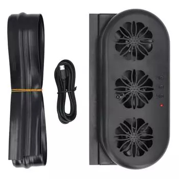 Автомобильный вытяжной вентилятор с питанием от USB, 3 вентилятора, быстрое охлаждение, удаление запахов, универсальный автомобильный вентилятор для окон