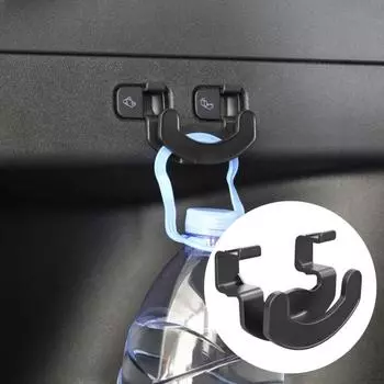 Автомобильный задний крючок для багажника, кнопка сиденья, прочная несущая способность, простая установка, держатель для продуктовой сумки, вешалка для зонта, крючок для Tesla Model 3/Y чёрный