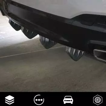 Автомобильный задний нижний бампер крыло диффузор спойлер плавник акулы протектор 4 шт нижний бампер спойлер диффузор для автомобиля внедорожник грузовик для