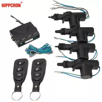 Автомобильный замок, дверной замок, дистанционное управление, система бесключевого доступа, комплект запирания с 4 приводами дверного замка, универсальный 12 В