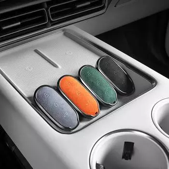 Автомобильный замшевый алюминиевый сплав брелок для ключей чехол брелок для ключей для Leading Ideal LiXiang L7 L8 L9 2024 2024 2024 аксессуары для интерьера чёрный