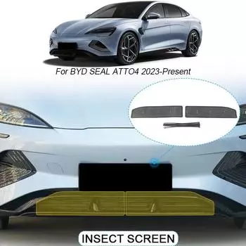 Автомобильный защитный чехол для воздухозаборника от насекомых, вставка Airin, сетчатый вентиляционный фильтр для гоночного гриля, аксессуары для BYD SEAL ATTO 4 2023-2025