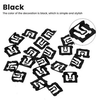 Автомобильный зажим, черное украшение, прочно закрепленная нержавеющая сталь