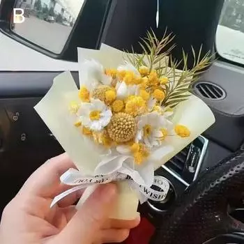 Автомобильный зажим для воздуховода из сухоцветов, зажим для украшения духов, креативные цветы, автомобильный диффузор духов, аксессуары для автомобильного кондиционера