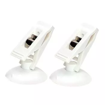 Автомобильный зажим с присоской для крепления на окно, автомобильные карточки, зажимы для билетов, 2 шт./лот, держатели автомобильных аксессуаров для солнцезащитной шторы White