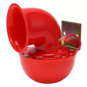 Автомобильный звуковой сигнал 150 дБ, красный воздушный звуковой сигнал, электрический звуковой сигнал быка, звук коровы, металлический звуковой сигнал для грузовика, поезда, лодки, мотоцикла, автомобиля