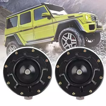 Автомобильный звуковой сигнал, электрический звуковой сигнал, универсальный звуковой сигнал для решетки, новая крутая цветовая гамма, 1 пара, 12 В, 115 дБ красный