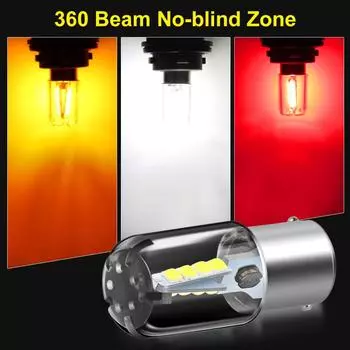 Автомобиль P21W BA15S 1156 1157 8 Smd Led 3030 Автомобильные тормозные лампы Дневные лампы Автомобильные задние лампы Автоматические лампы заднего хода 1156 жёлтый