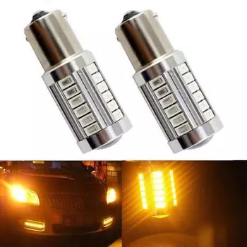 Автомобиль P21W BA15S 1156 33 Smd Led 5630 Светодиодный автомобильный задний фонарь стоп-сигнала Лампа заднего хода Дневной ходовой сигнал 1pc белый