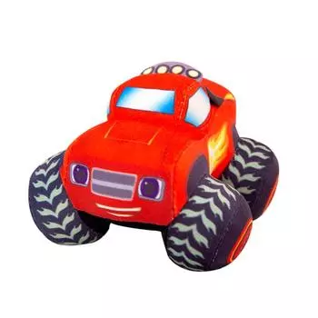 Автомобиль плюшевый игрушка для детей мультфильм внедорожник модель милый красочный автомобиль кукла день рождения Рождество красный