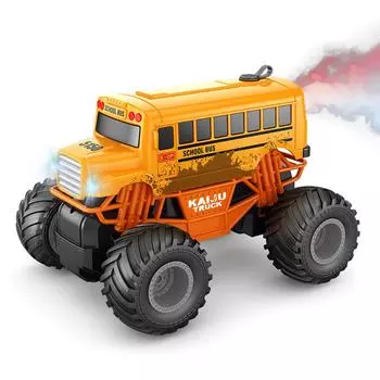 Автомобиль с дистанционным управлением, 1: 16 школьный автобус с дистанционным управлением и светодиодными фонарями, имитирующий игрушечный внедорожник для детей и мальчиков Type 3 красный