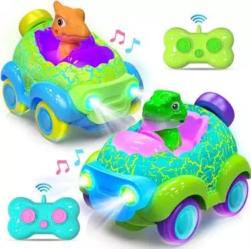 Автомобиль с дистанционным управлением для детей 2, 3, 4, 5 лет, электрический динозавр/Unicor, радиоуправляемая машинка со светом и музыкой, игрушки-динозавры для малышей, подарок на день рождения для детей 1 Tyrannosaurus rex