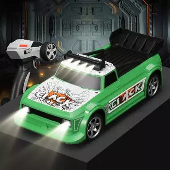 Автомобиль с дистанционным управлением для дрифта 1/16, автомобиль с дистанционным управлением, 2,4 ГГц, гоночный автомобиль с дистанционным управлением, детский подарок для 4WD зелёный