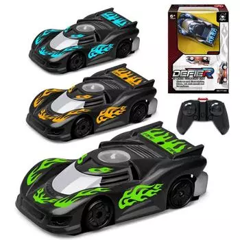 Автомобиль с дистанционным управлением, перезаряжаемые автомобили для скалолазания на стену, два режима, вращение на 360 °, автомобили, игрушки 12.4x6.6x3.6cm оранжевый/чёрный