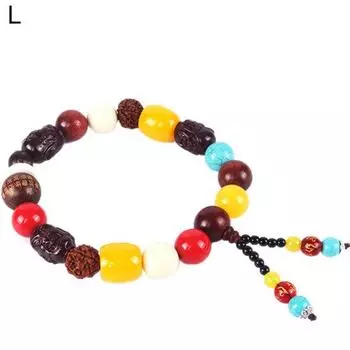 Автомобиль Шестерни Shift Деревянные Бусы Будды Браслет Зеркало Заднего Вида Висит Орнамент Декор L