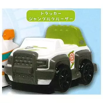 Автомобиль «Щенячий патруль» Мягкий винил 2 Трекер Джунгли Gacha Gacha Капсульная игрушка [4. Крейсер] (один предмет)