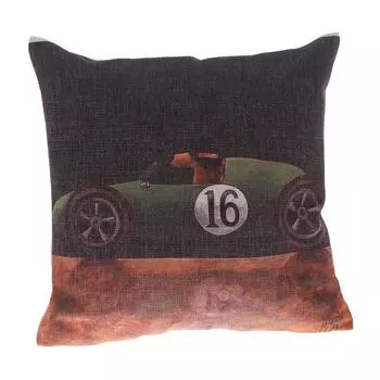 Автомобиль Собака Винтажный Принт Наволочка Мультяшная Красивая Наволочка Для Автомобилей Домашний Декор Гостиная Диван 45*45cm