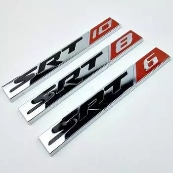 Автомобиль-Стайлинг Металл SRT 6 8 10 Эмблема Значок Креативная Автомобильная Наклейка 3D Наклейки Автоаксессуары SRT6