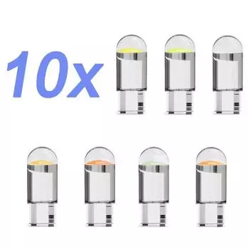 Автомобиль T10 W5W WY5W светодиодный дневной ходовой фонарь 192 168 COB чип парковочный фонарь номерного знака лампа 12 В 2 pcs белый
