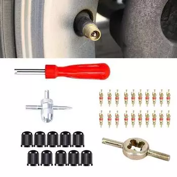 Автомобиль Велосипед Ручка С Прорезью Стержень Вентиля Шины Отвертка Набор Инструментов Для Ремонта Автомобиля Авто Аксессуары CHINA