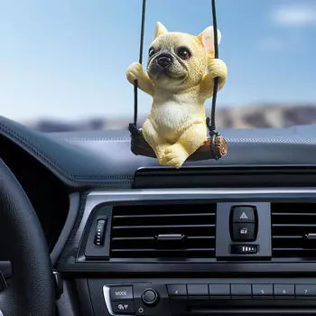 Автомобиль Висит Украшение Интерьера Французский Бульдог Собака Кулон Милый Качающийся Щенок Style B