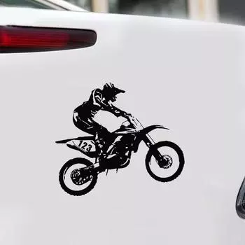 Автомобили автозапчасти автомобиль грузовик наклейки светоотражающие украшения автомобиль мотокросс мотоцикл трюки чёрный