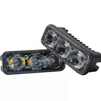 Автомобили Автозапчасти Дневные автомобильные фары Беговые 3-светодиодные противотуманные фары постоянного тока 12 В Сплав 2 шт. Яркие супер