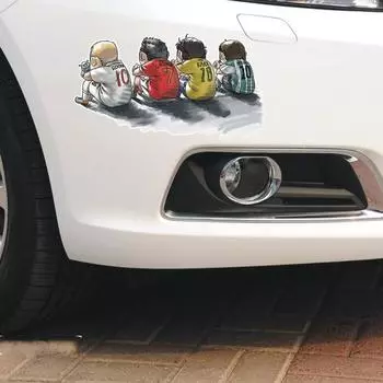 Автомобили автозапчасти двери автомобиля наклейка окна задняя наклейка украшения вид водонепроницаемый спортсмен мультфильм S