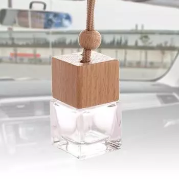 Автомобили Автозапчасти Масло Эфирное Стекло Пустые Бусы Бутылка Висячие Украшения Духи Кубические Деревянные
