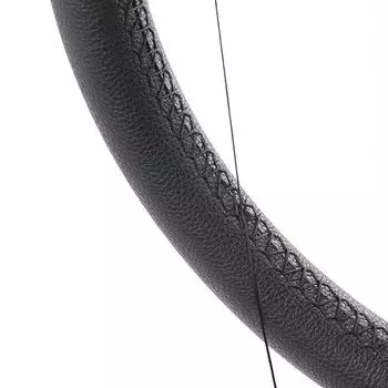 Автомобили Автозапчасти Рулевое управление Чехлы для колес Искусственная кожа с игольной нитью DIY Мягкая микрофибра красный